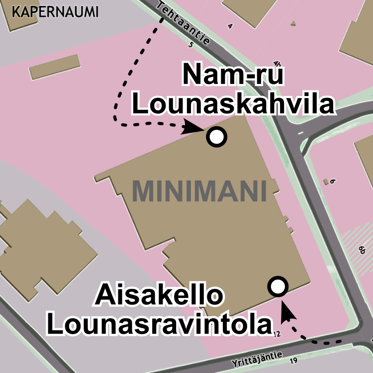 Nam-ru ja Aisakello kartta Nam-ru ja Aisakello kartta